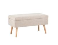 Банкетка Сторми с ящиком бежевый