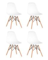 Стул Eames Style DSW белый x4 (разборный каркас)