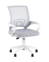 Кресло офисное TopChairs Simple SN серый пластик белый