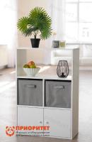 Стеллаж «Нарния» с дверцами и полками Д-20 БЕЛЫЙ