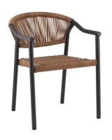 Стул Syna светло-коричневый серые ножки