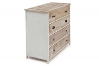 Комод с 4 ящиками Secret De Maison ISLAND ( mod. HX16-008NS ) paulownia, мдф, 90x45x86см, butter white/brown (слоновая кость/коричневый)