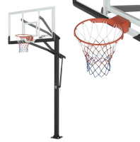 Мобильные баскетбольные стойки + Баскетбольная стойка стационарная UNIX Line B-Stand-TG PRO 72"x42" R45 H230-305 см