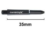 Аксессуары для игры в дартс + Хвостовики Winmau Carbon-X Reinforced Polymer с колечками (Short) черного цвета