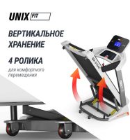 Беговые дорожки + Беговая дорожка UNIX Fit MX-910 AC White