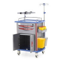 Тележки медицинские + Столик реанимационный, анестезиологический ET850-02 ТМ-021АН-00