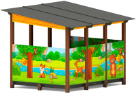 Теневые навесы, беседки + Теневой навес (Полянка) МФ 78.31.24-07