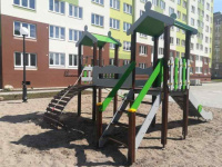 Детские уличные комплексы + Детский игровой комплекс серии Домино Енот Н-1200 ДИО 03130