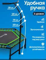 Батуты +  Батут "PERFETTO SPORT FITNESS" 48" диаметр 125 см зелёный PS-547-G