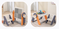 Игровая мебель + Развивающий детский стол со стульчиком 4 в 1 UNIX Kids Yellow