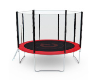 Батуты + Батут с сеткой DFC PELPO 12ft с лестницей, RED