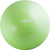 Мяч гимн. TORRES, AL121175GR, диам. 75 см, эласт. ПВХ, с защ.от взрыва,с насосом, зелёный