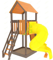 Детские уличные комплексы + Детская площадка IgraGrad Панда Фани Tower с трубой