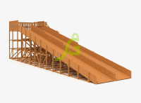 Детские горки + Зимняя горка IgraGrad Snow Fox, скат 18 м мод.3824
