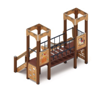 Детские уличные комплексы + Королевство (Картонное) - ДИК 1.15.07-12