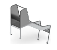 Детские горки для улицы + Горка для геопластики из нержавеющей стали 600 SNG 600.470-01