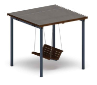 Перголы + Пергола тент с качелями - МФ 78.02.01-И1 /с поликарбонатом/