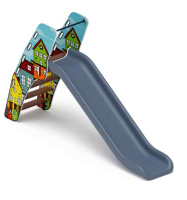 Детские горки + Горка пластиковая - ИО 42.01.01-05 - (серый скат) H=1200 (Город)