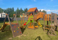 Детские уличные комплексы + Детская площадка IgraGrad Панда Фани Мостик 2