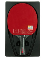 Ракетки для настольного тенниса + Ракетка для настольного тенниса Double Fish Black Carbon King Racket 3***, ITTF Approved