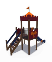 Детские уличные комплексы + Детский игровой комплекс серии империя "Башня дракона" Н-1200 ДИО 02010