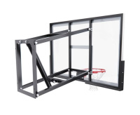 Баскетбольные щиты + Баскетбольный щит DFC со съёмным регулятором высоты, стекло 6 мм, 136 х 80 см