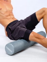 Йога и пилатес + Ролик массажный TORRES арт.YL52200, диаметр 15см, 90 см длина, серый