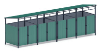 Хозяйственное оборудование + Навес контейнерной площадки для мусора (4 секции) МФ 55.02.02.4-01