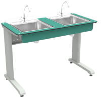 Лабораторные столы с мойками + Стол лабораторный с 2мя мойками