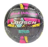 Волейбольные мячи + Мяч волейбольный пляжный Larsen Beach Volleyball Black/Pink (Soft Touch)