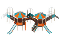 Детские уличные комплексы + Детский игровой комплекс Шапито ДИК 35-003