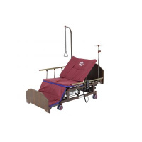 Кровати функциональные + Кровать электрическая Med-Mos DB-11А (МЕ-5228Н-10) ЛДСП Венге с боковым переворачиванием, туалетным устройством и функцией «кардиокресло»