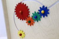 Комплексы и панели для игровых зон + Панель для игровых зон "Лабиринт-шестеренки"