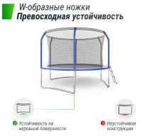 Батуты + Батут UNIX Line SUPREME BASIC 10 ft (blue)