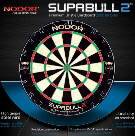 Мишени для игры в дартс + Мишень Nodor Supabull 2