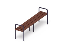 Скамейки + Скамья с поручнем - МФ 42.01.07-И1