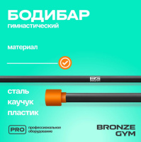 Бодибары + BRONZE GYM BG-FA-BDB6 Бодибар палка гимнастическая, 6 кг