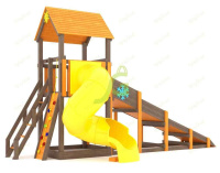 Детские уличные комплексы + Всесезонная площадка IgraGrad С Tower с трубой SF