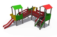 Детские уличные комплексы + Игровой комплекс (горки 900 и 750 мм) ДИО 10212.1