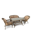 Комплекты для кафе + Комплект плетеной мебели T130-LV520BB-Beige_Beige