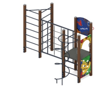 Детские уличные комплексы + Спортивная серия (Граффити) СК 2.01.05-01