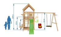 Детские уличные комплексы + Детская площадка IgraGrad Крафт Pro 1