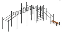 Уличные турники и брусья (Воркаут) + Воркаут ЛОВ 108 ВТ 102.19-01