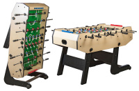 Игровой стол - футбол складной "Maccabi" (140x75x89, светлый)