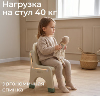 Детские стульчики и кресла + Стол со стулом UNIX Kids Dino / Дино зеленый
