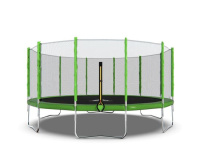 Батуты + Батут DFC Trampoline Fitness 16ft наружн.сетка, св.зел. (488см)