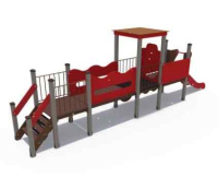 Игровые формы + Горка (в виде игровой формы Паровозик) ИО 73004