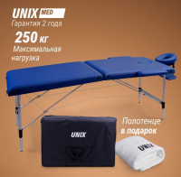 Массажные столы складные + Массажный стол UNIX Master 2 Section Blue