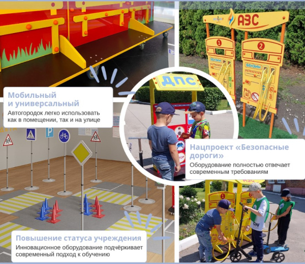 Автогородки и ПДД для детей + Набор детских ролевых жилетов по ПДД (пешеходы и водители)