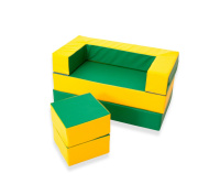 Мягкие модули + Детский игровой диван "Филя", трансформируется в мат